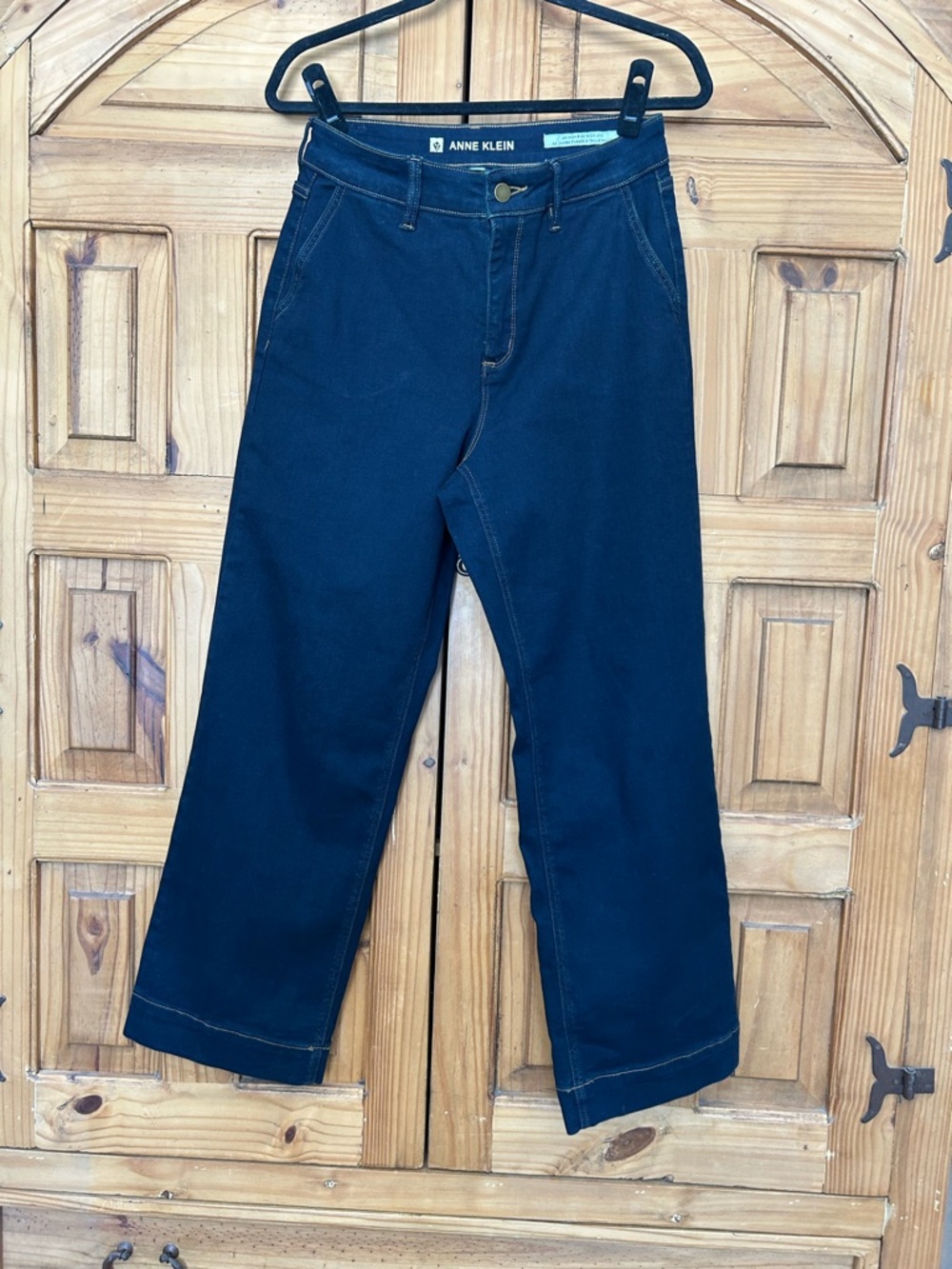 ANNE KLEIN Wide Leg High Rise Denim